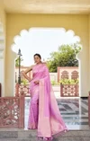 Afs Vritika Pure Georgette Banarasi Zari Leheriya Saree